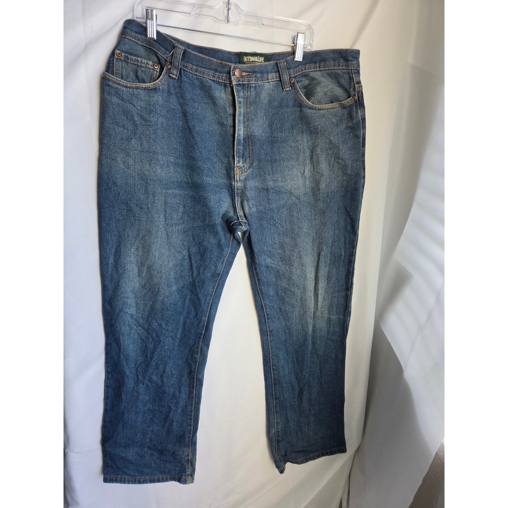 Outdoor Life Relaxed Fit Jeans Mens Blue Medium Relaxed Mid Straight